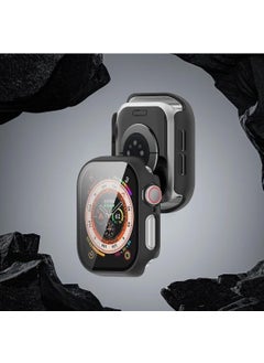 Mi7a Apple Watch Series 10 Compatible 42/46 mm Screen Protector Case Black  - Image 2