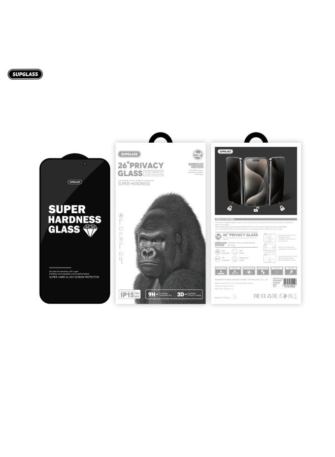 Supglass For Apple Anti-peep Tempered Film For Iphone14 Series Anti-fingerprint Full UK Packaging For Foreign Trade-Color:For Iphone 14 Plus-Dimensions:19.6*10*1.5cm