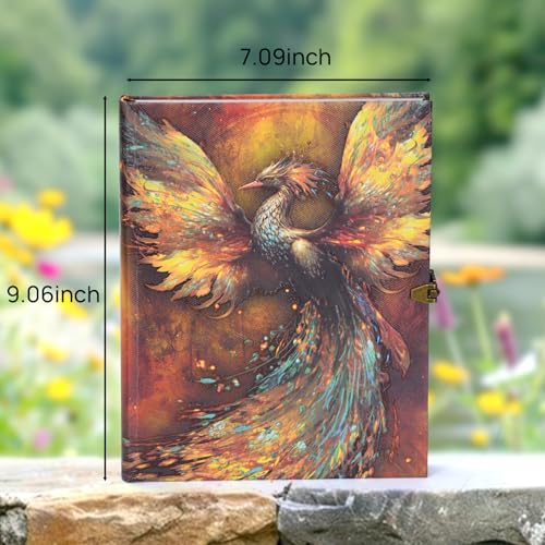 Let the Adventure Begin Phoenix Myth Embossed Scrapbook – 124-Page Retro-Style DIY Memory Photo Album, Good Luck Adventure Book for Couples, Anniversaries, Weddings, and Valentine's Day Gifts (Phoenix Luck Style) - Image 2