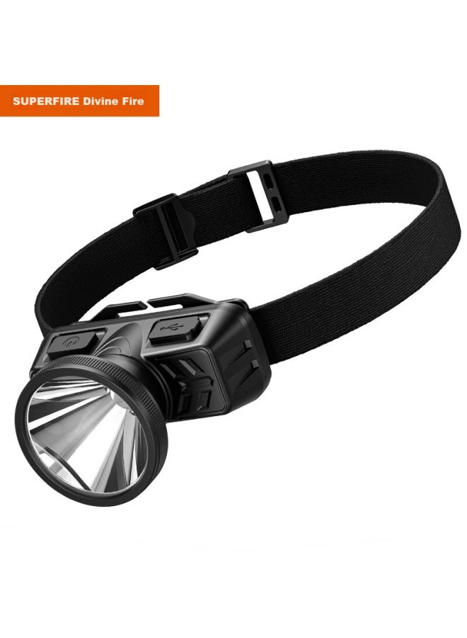 Supfire Hlj02 Headlamp, High Brightness, For Night Fishing, Rechargeable, Outdoor, Ultra-bright Led, Head-mounted, Ultra-light, Small Size - Image 4