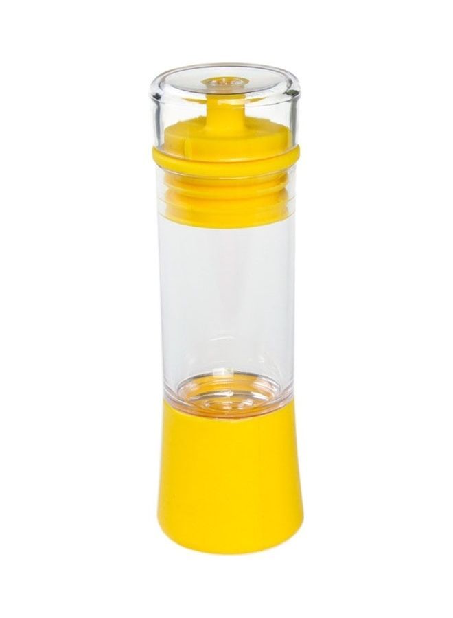 NIBEMINENT Anti-Leakage Silicone Brush Head Oil-Saving Pot Yellow/Transparent 17 x 5.5cm - Image 1