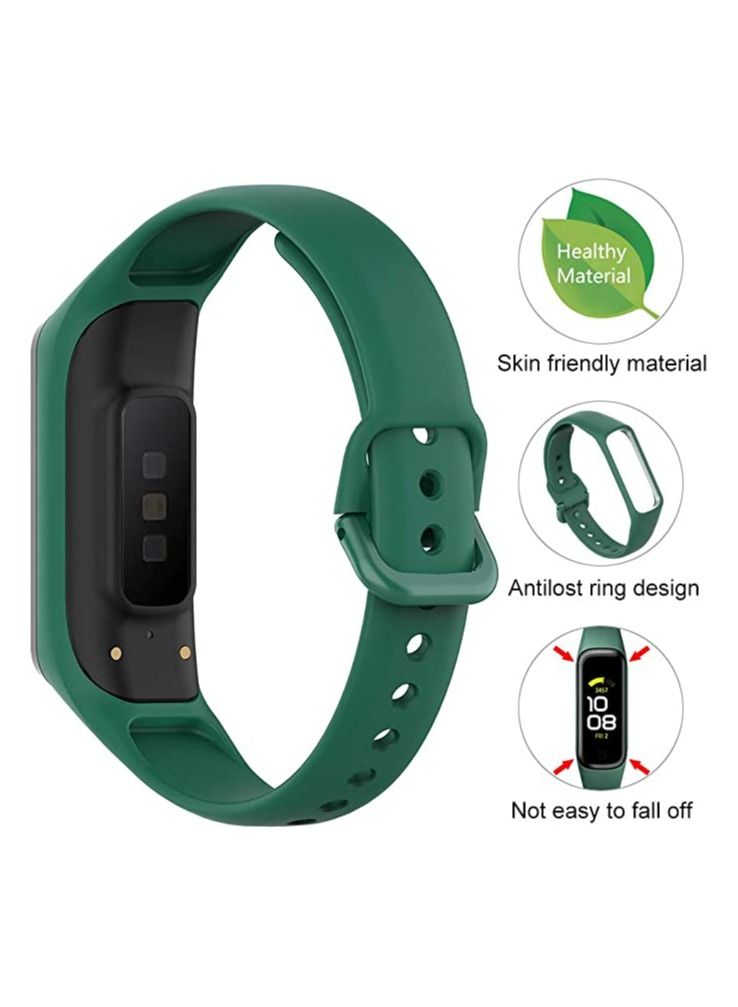 Strap Compatible for Fit 2 for Women Men, Breathable Soft Silicone Sport Wristband Adjustable Replacement Band  - Image 2