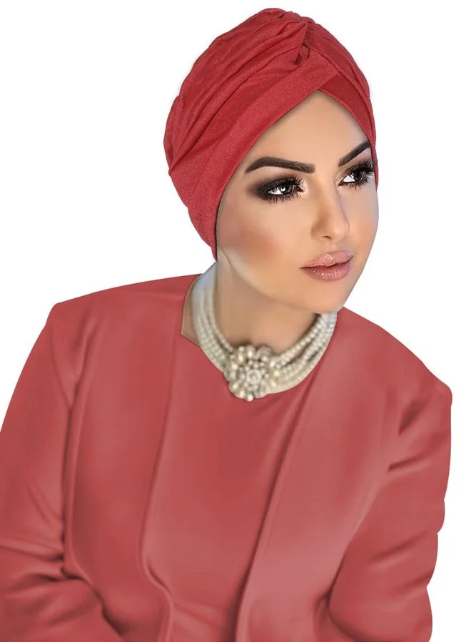 Take Two Red Turban Hijab