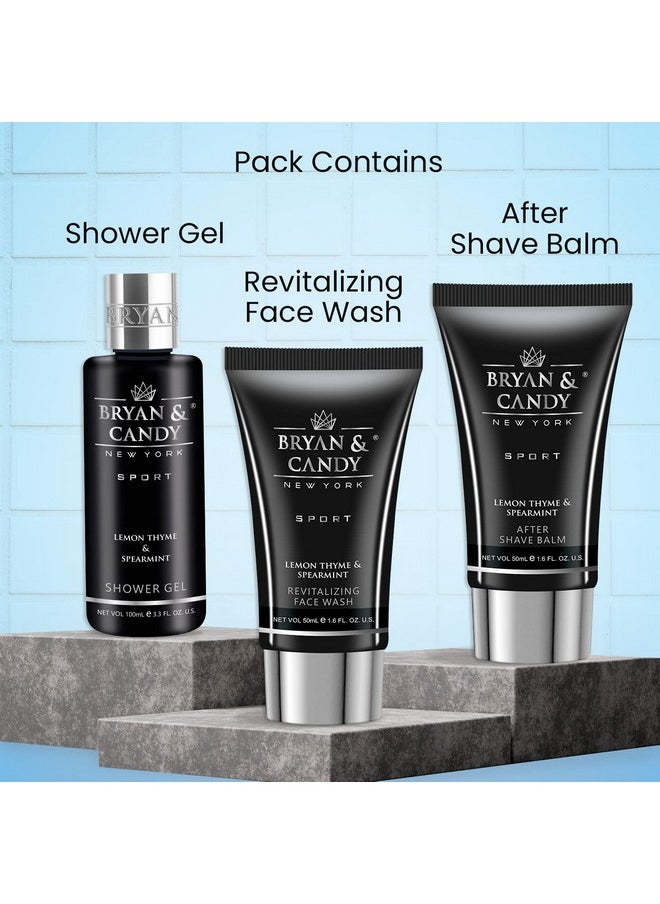 BRYAN & CANDY Complete Face & Body Care Kit | Gift Set For Men | 100% Vegan | Skin-Friendly Ph 5.5 For All Skin Types,Sls & Paraben Free (Small Lemon & Thyme Kit)  - Image 2