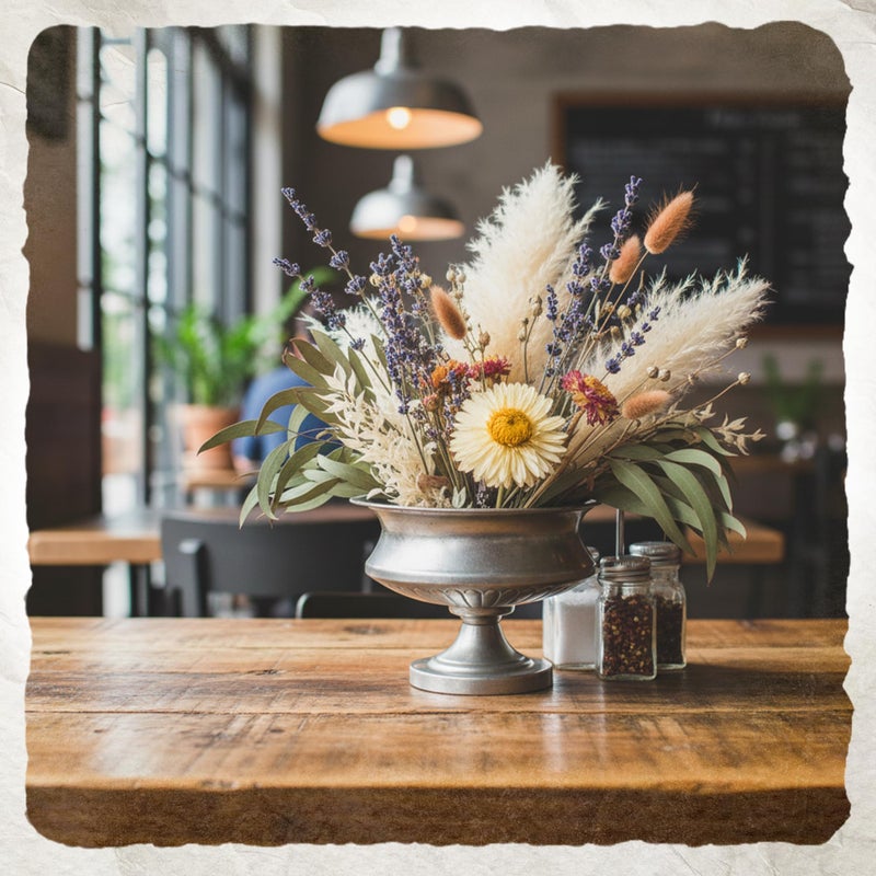 WORTH Silver Color Urn Vase for Centerpieces Set of 2, 8" H. x 11.8" Dia. Metal Trumpet Small Flower Pots for Table, Bowl Vase for Wedding Party Event Home Decor - Image 3
