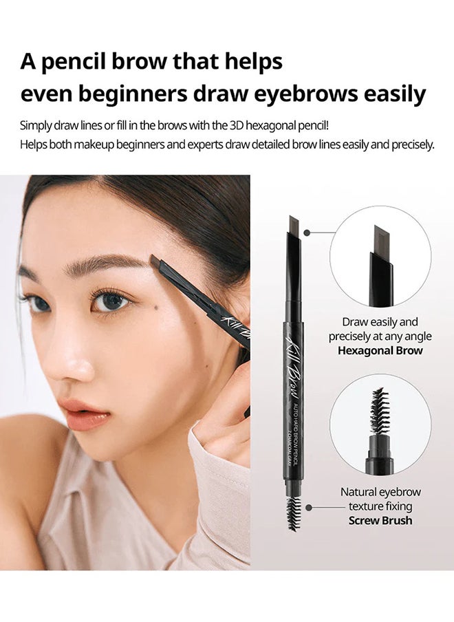 CLIO - Kill Brow Auto Hard Brow Pencil 5 Gray Brown - Image 1