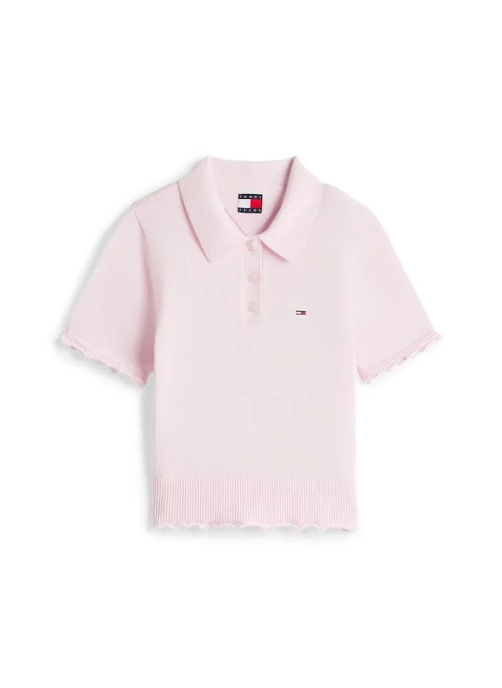 TOMMY JEANS  Lettuce Polo Sweater for Women | Best Price UAE