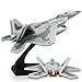 OTONOPI Fighter Jet Toy F22 Raptor Fighter Bomber Aircraft Diecast Army Fighting Jet 1100 Airplanes Model with Lights and Sounds for Kids - Image 4