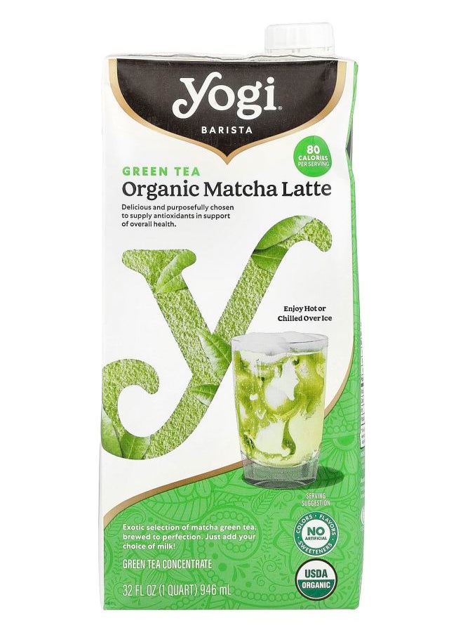Yogi Tea Barista Organic Matcha Latte Green Tea Concentrate 32 fl oz (946 ml) 