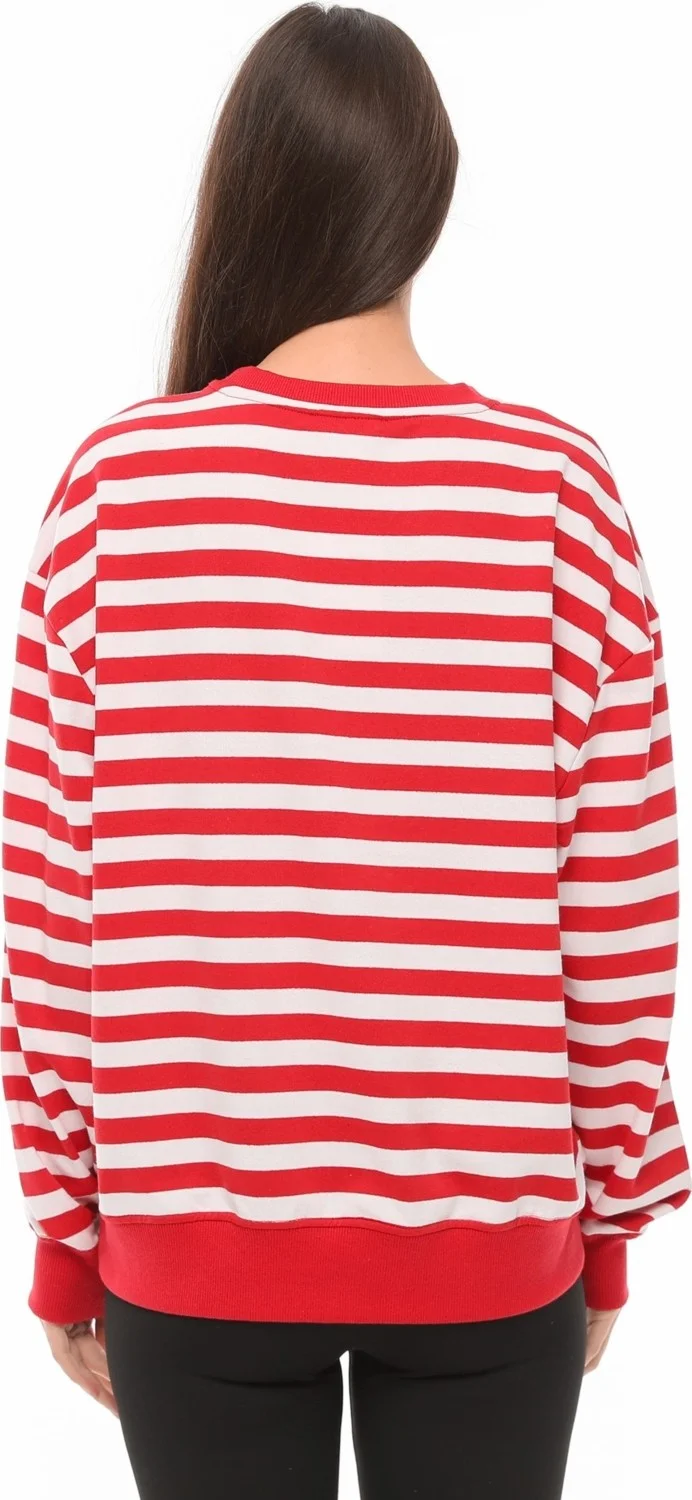 Defy's Women's Striped Oversize Sweat