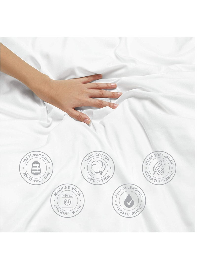 Comforter Set: 5-Piece Cotton Bedding Set With Removable Filler, Single Size: 170X240 Cm, Baby Blue