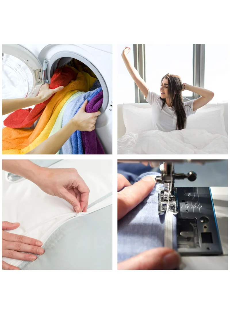 Donetella Comforter Set: 5-Piece Cotton Bedding Set With Removable Filler, Single Size: 170X240 Cm,