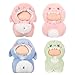 Simgoing 4 Pack 10cm Doll Clothes for 39 Inches Stylish Mini Collectibles Figure Mini Miniature Costume Dress up for Play Display No Doll SharksDinosaurs - Image 2