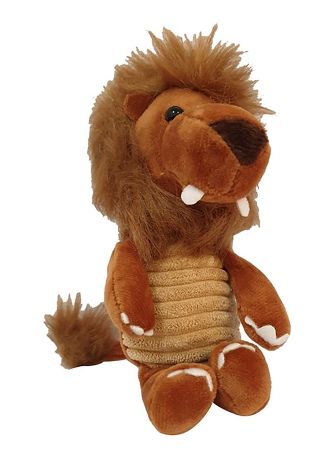 NIBEMINENT Dark Brown Plush Standing Lion Ring Key Chain - Image 1