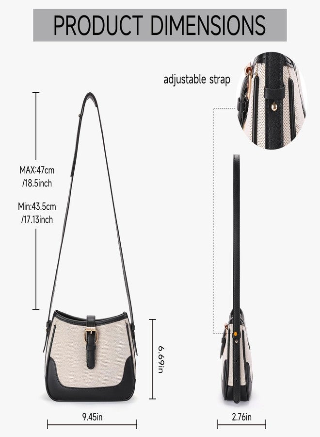 FALAN MULE Shoudler Bag for women Small Vegan Leather Crossbody Purse Cute Hobo Handbag Trendy Underarm Purse (A-Black) - Image 3