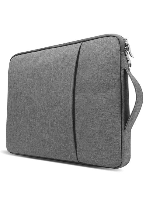 13-Inch Laptop Sleeve Case with Handle for 2023-2022 MacBook Air 13.6" with M2 Chip Model A2681 & MacBook Pro 13.3" with M2 Chip Travelling Carrying Canvas Bag Protective Accessories Gray