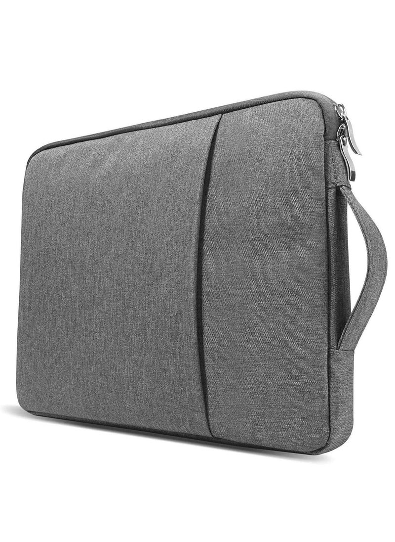 13-Inch Laptop Sleeve Case with Handle for 2023-2022 MacBook Air 13.6" with M2 Chip Model A2681 & MacBook Pro 13.3" with M2 Chip Travelling Carrying Canvas Bag Protective Accessories Gray
