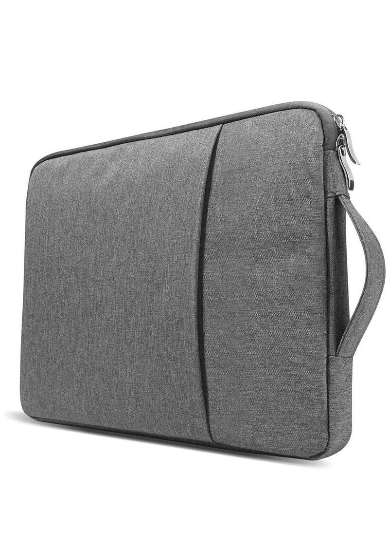 13-Inch Laptop Sleeve Case with Handle for 2023-2022 MacBook Air 13.6" with M2 Chip Model A2681 & MacBook Pro 13.3" with M2 Chip Travelling Carrying Canvas Bag Protective Accessories Gray