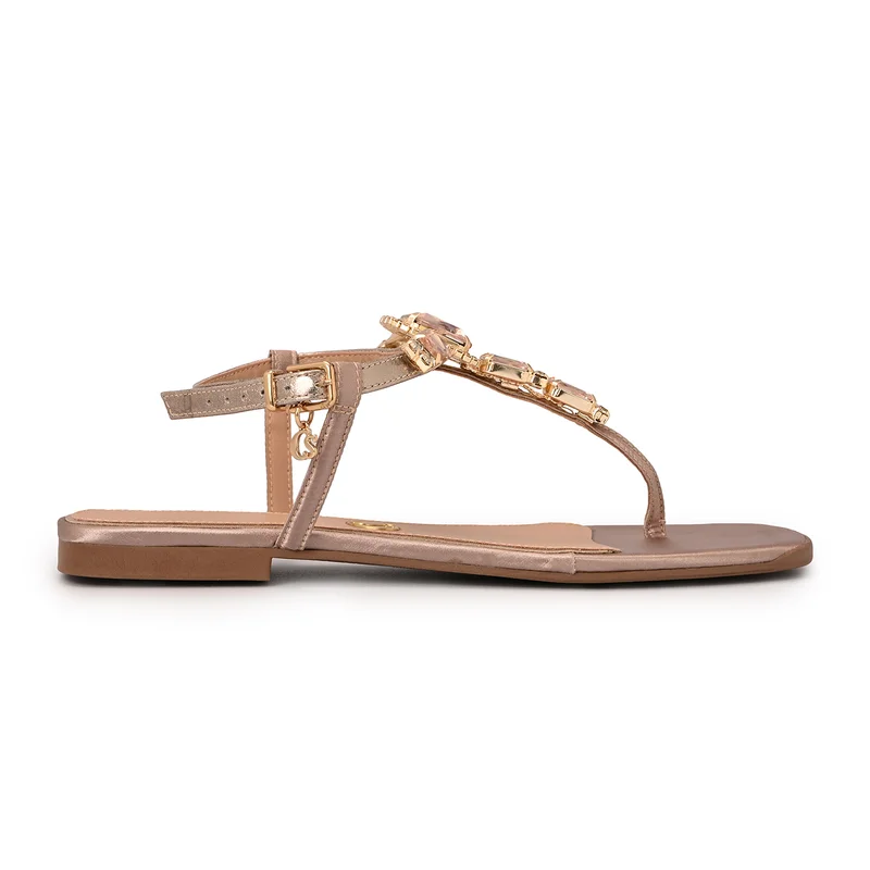 Carmen Steffens Flat Sandal Candy with Gemstones Candy