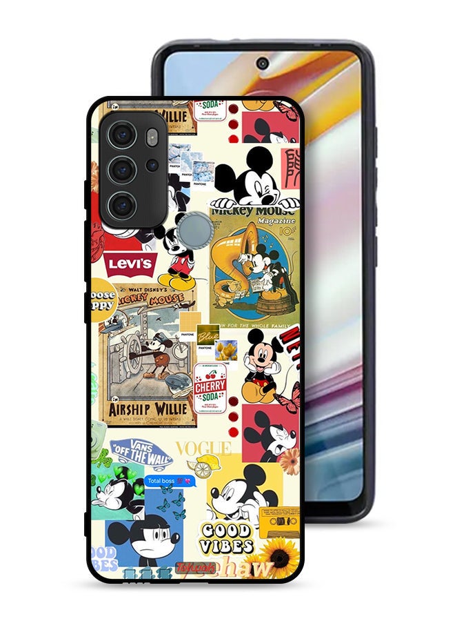Tolwak Motorola Moto G60S Protective Case Cover Chose Happy And Stickers - Image 1