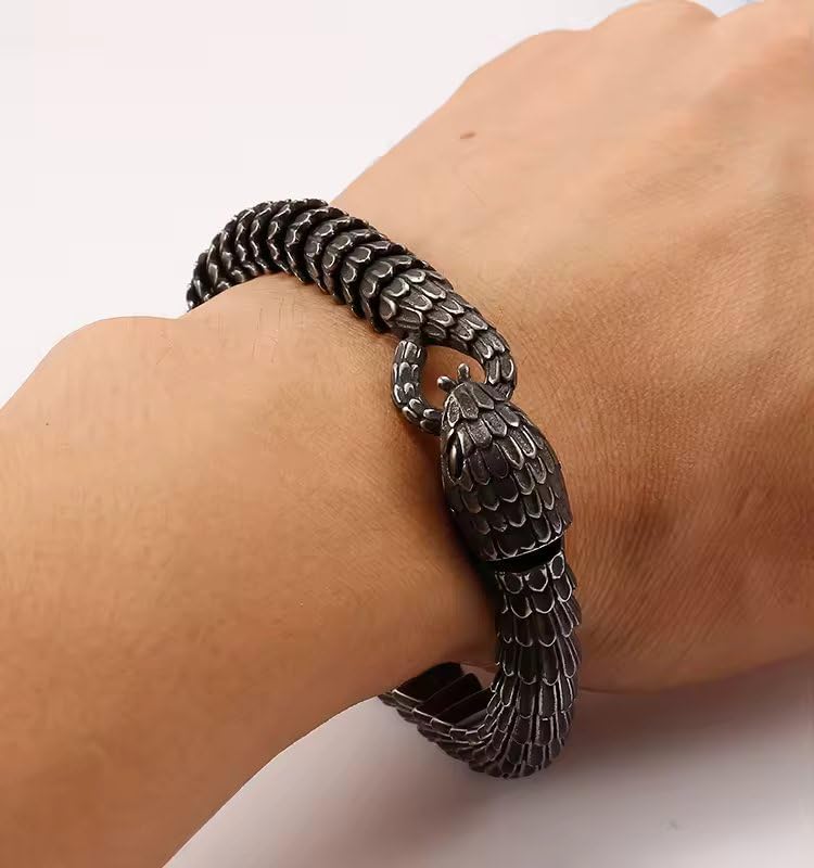 THE MEN THING Premium Men’s Pure Titanium Steel Bracelets Collection – (8 inch) (TALONS - 10mm) - Image 2