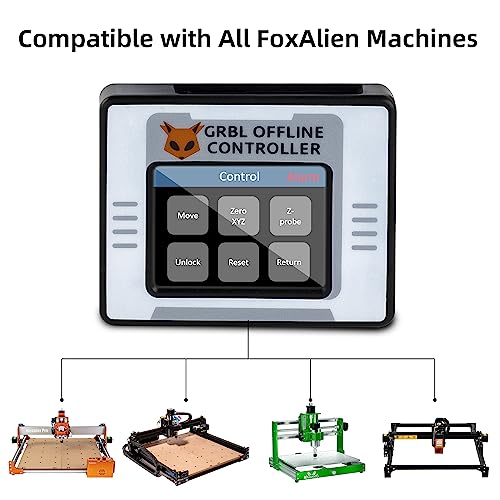 FoxAlien CNC Offline Controller for Masuter Pro and Masuter 3, Offline Control Module with Touchscreen LCD GRBL Control for FoxAlien CNC Router Engraving Machine - Image 5