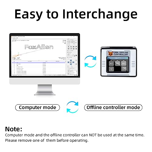 FoxAlien CNC Offline Controller for Masuter Pro and Masuter 3, Offline Control Module with Touchscreen LCD GRBL Control for FoxAlien CNC Router Engraving Machine - Image 4