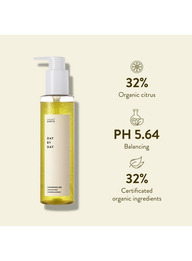 SIORIS Day By Day Cleansing Gel 5.07Fl.Oz Organic Citrus Water And Sugar Beet Remove Makeup Residue With 5.64Ph Formula And Hydrating Cleansing Gel For Sensitive Skin - Image 2