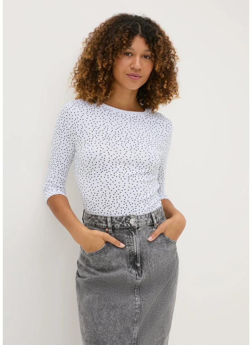 Matalan White 3/4 Sleeve T Shirt