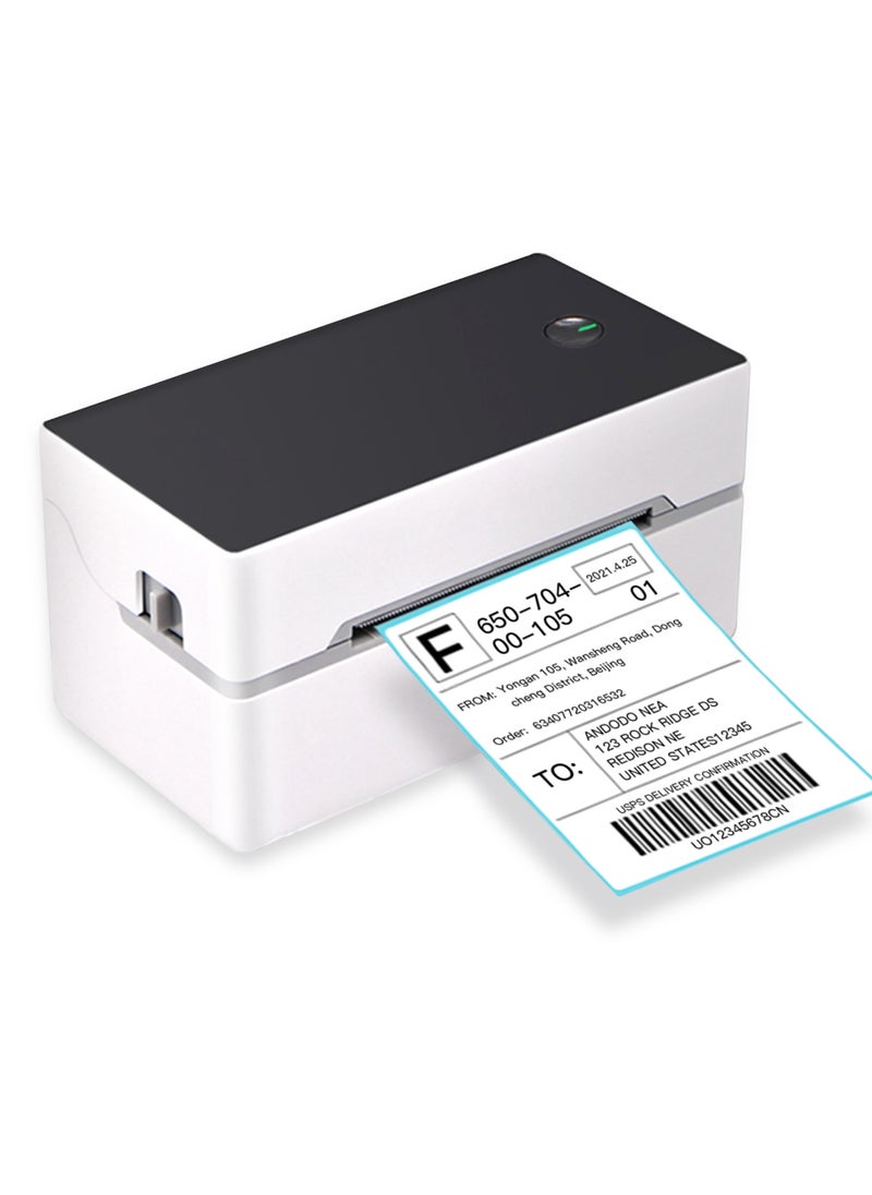 Generic - Desktop Shipping Label Printer High Speed USB + BT Direct Thermal Printer Label Maker Sticker 40-80mm Paper Width - Image 1