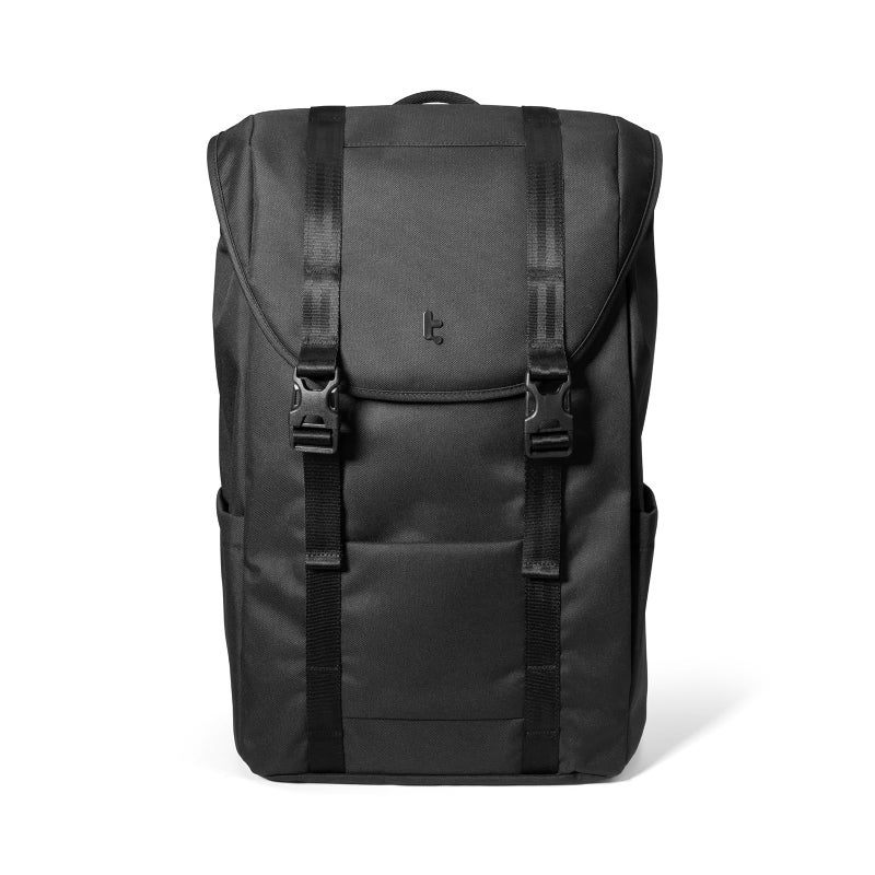 tomtoc Flap Laptop Backpack Lightweight WaterResistant Casual Daypack Durable Workpack Vintage Classic Rucksack for 13156 Inch Laptop perfect for Campus Street 22L Dark - Image 2