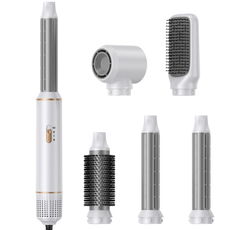 Hot Air Comb Five-in-One Multifunctional Styling Hair Dryer with High Power Brush Motor