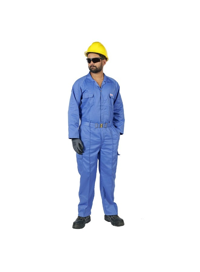 Vaultex 1PV 190GSM Twill Coverall, Petrol Blue , XL - Image 1