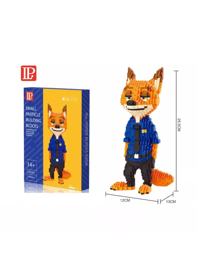 LP Toy Building Blocks Cartoon Animation Model Creative Toys Assembled DIY Toys 200503~200561 Wholesale-Color:lp-200556 Lucky Cat (from All Directions) - Image 4