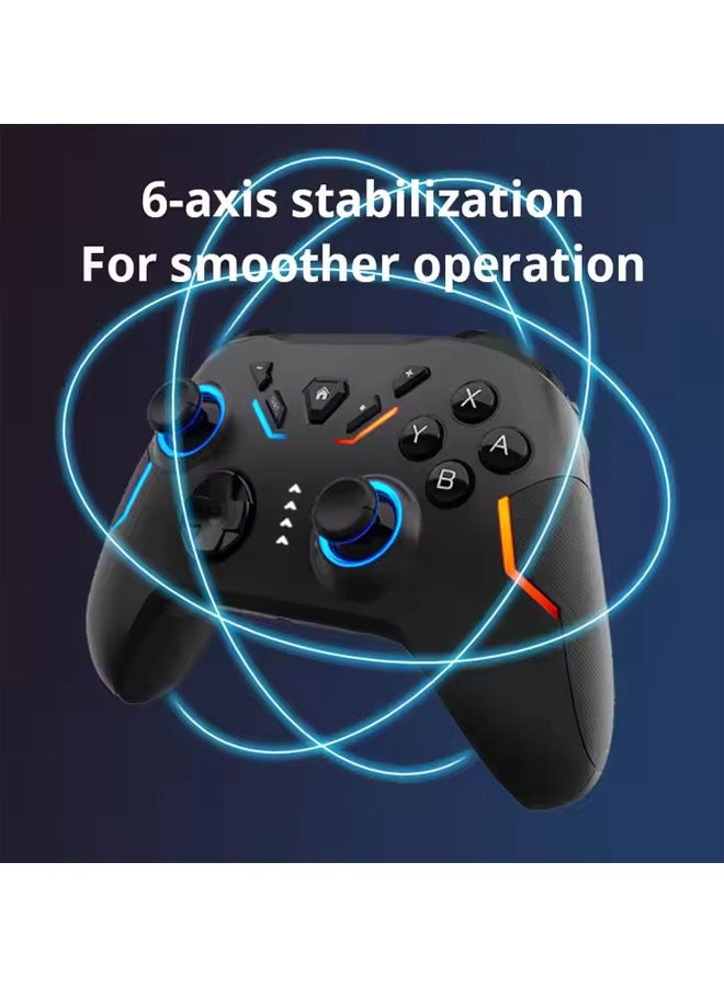 General RGB Glare Switch Controller Six-axis somatosensory macro editing PC Android Switch gamepad  - Image 2