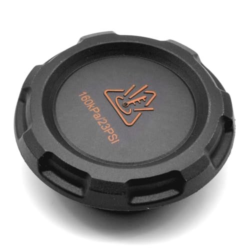HAOTOM Radiator Expansion Tank Coolant Reservoir Antifreeze Cap Cover Compatible For VW Tiguan 09-24 Jetta 17-24 Beetle 17-19 Passat 18-22 Golf 18-20 GTI 18-24 Atlas 18-24, For Audi A3 06-13 Q3 15-16 - Image 1