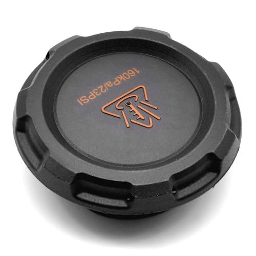 HAOTOM Radiator Expansion Tank Coolant Reservoir Antifreeze Cap Cover Compatible For VW Tiguan 09-24 Jetta 17-24 Beetle 17-19 Passat 18-22 Golf 18-20 GTI 18-24 Atlas 18-24, For Audi A3 06-13 Q3 15-16 - Image 3