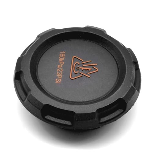 HAOTOM Radiator Expansion Tank Coolant Reservoir Antifreeze Cap Cover Compatible For VW Tiguan 09-24 Jetta 17-24 Beetle 17-19 Passat 18-22 Golf 18-20 GTI 18-24 Atlas 18-24, For Audi A3 06-13 Q3 15-16 - Image 2