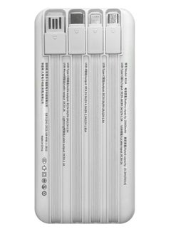 KALIO 2Packs R52A Power Bank 20000mAh - Ultra-Compact 66W High-Speed Charging with PD35W Support and Four Built-in Cables / White Black  - Image 3