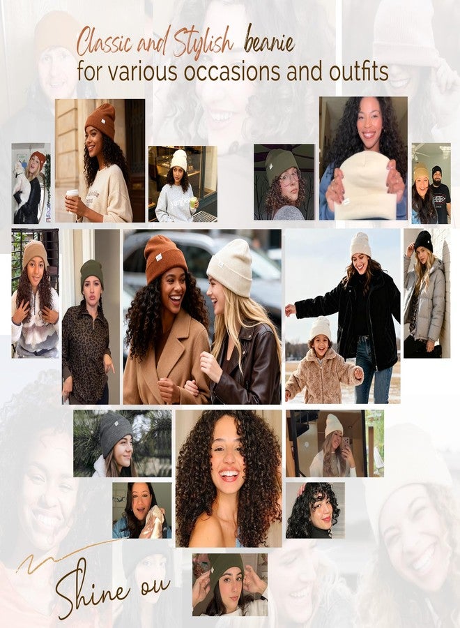 يانيبست قبعة شتوية مبطنة بالساتان من ياني بيست للنساء، تقلل من تجعد الشعر، مناسبة للرجال والنساء، مبطنة بالحرير، ناعمة، متدلية، دافئة، ذات حافة مطوية، تقلل من الكهرباء الساكنة. - Image 5