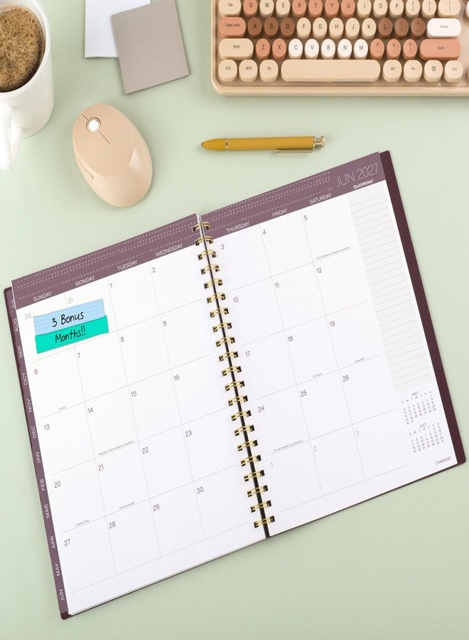 Cambridge Planner 2026-2027 Weekly & Monthly Academic 12-Month July-June, 8-1/2" x 11", Stria (1797-905A) - Image 3