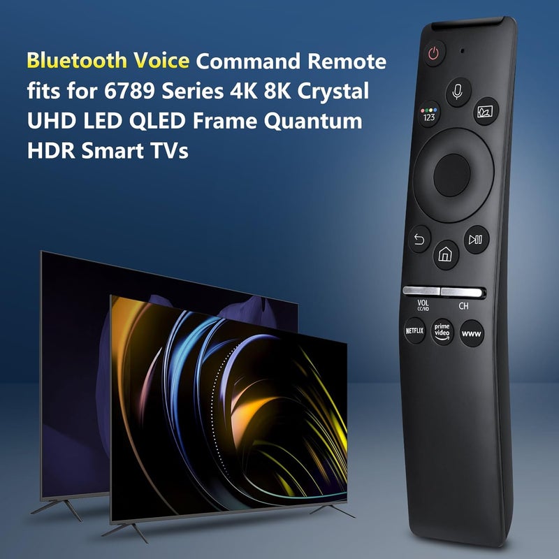YOSUN Voice Remote Control for Samsung-Smart-TV,Replacement for Samsung Smart Curved QLED UHD 4K 8K Series TVs, with Supported Voice Function - Image 1