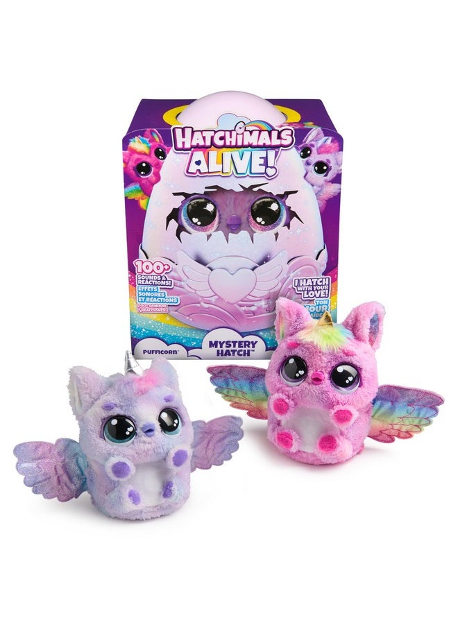 HATCHIMALS - Alive, Mystery Hatch Pufficorn, Surprise Interactive Toy & Egg With Mist, Lights & Sounds (Styles May Vary), Kids Toys For Girls & Boys - Image 1