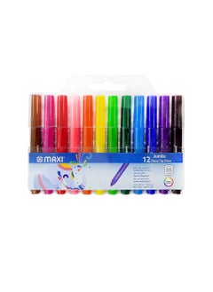 Maxi MAXI Jumbo Washable Felt-Tip Pens 12 Color  - Image 1