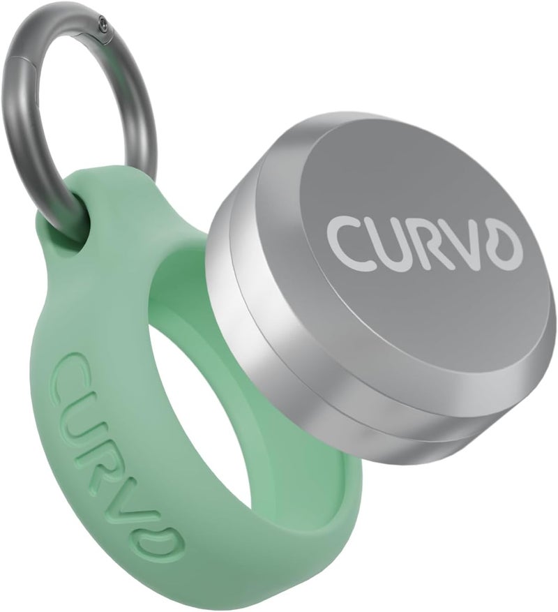 CURVD حقيبة حمل فاخرة من - حاوية مفتاح سفر متينة، حامل صغير مقاوم للماء لسدادات الأذن، الحبوب، العملات المعدنية متوافقة مع Loop وEargasm وVibes، أو علبة حبوب صغيرة مدمجة للحقيبة - Image 1
