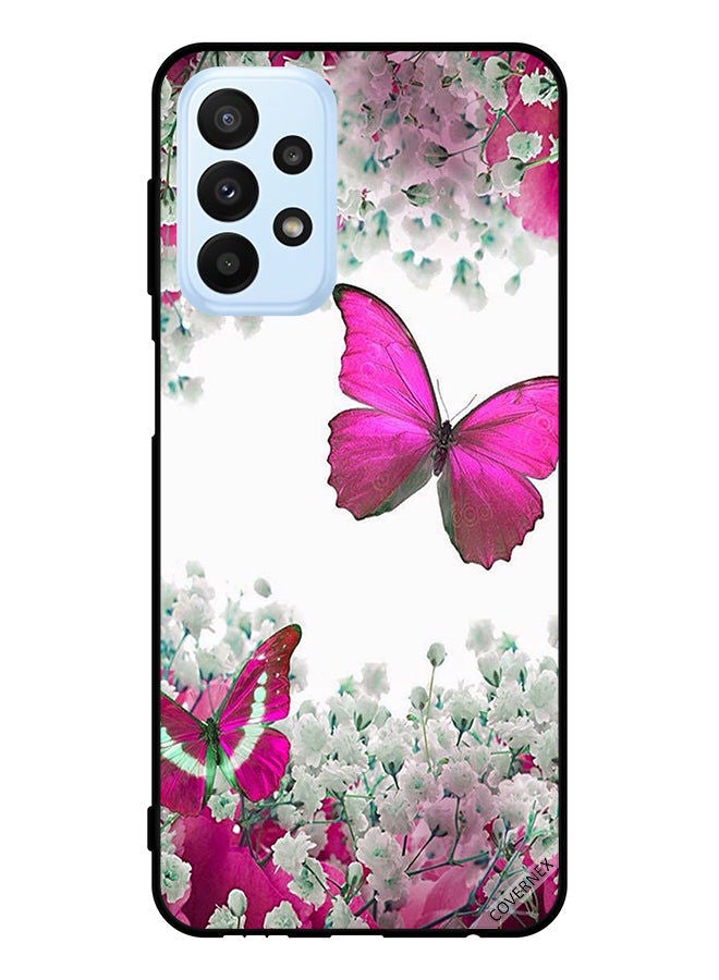 Covernex Protective Case Cover For Samsung Galaxy A23 Dark   Butterfly &   Flowers - Image 1