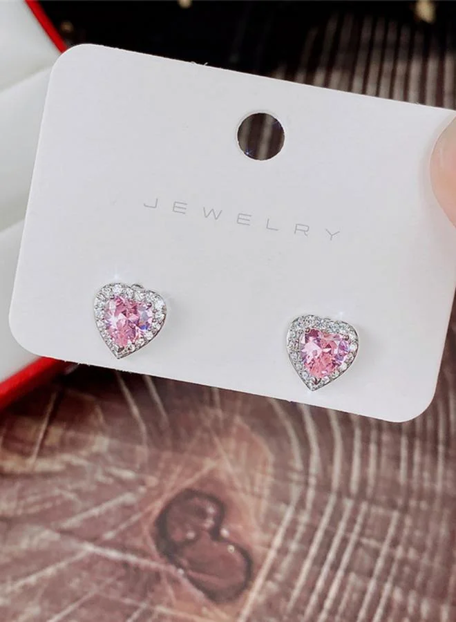 Take Two Embellished Heart Stud Earrings