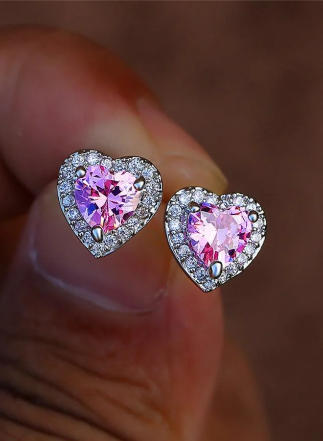Take Two Embellished Heart Stud Earrings