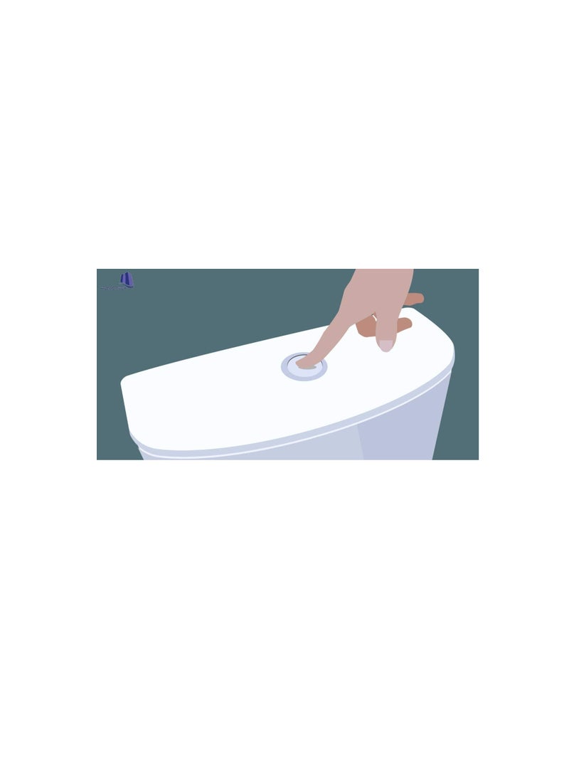 Flowell Dual Flush Valve Set Brass Fill Valve Toilet Fittings - Image 3