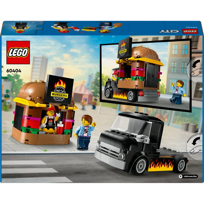 ليغو مجموعة بناء لعبة شاحنة البرغر 60404 من LEGO® City